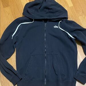 Nike Dark Hoodie with White Accents